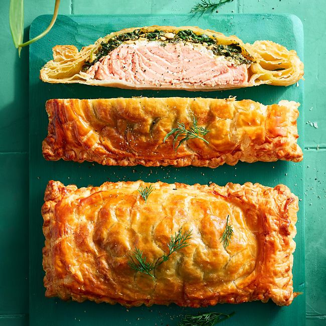 Creamy Salmon Wellingtons