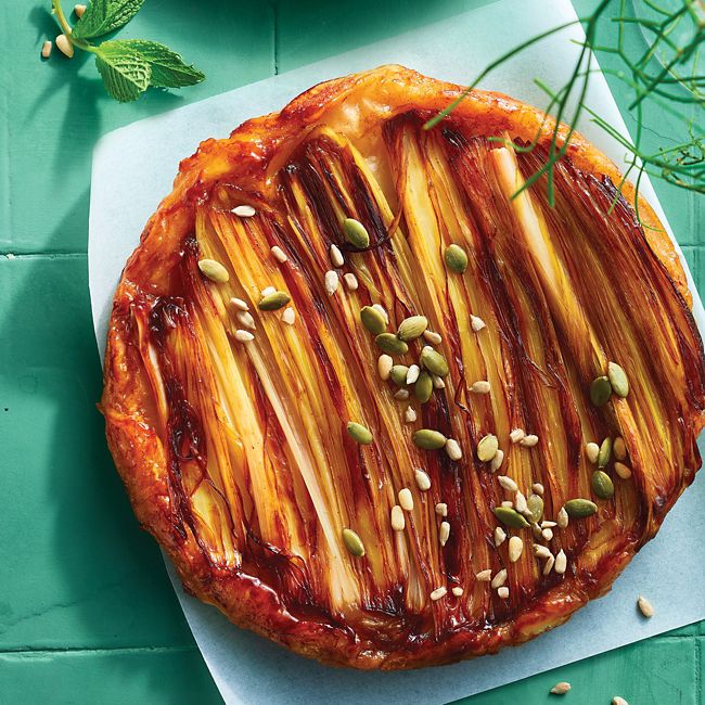 Leek & Mint Tarte Tatin