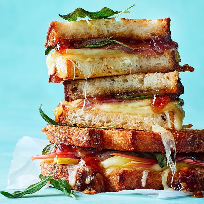 Prosciutto, Apple & Grilled Cheese Toasties
