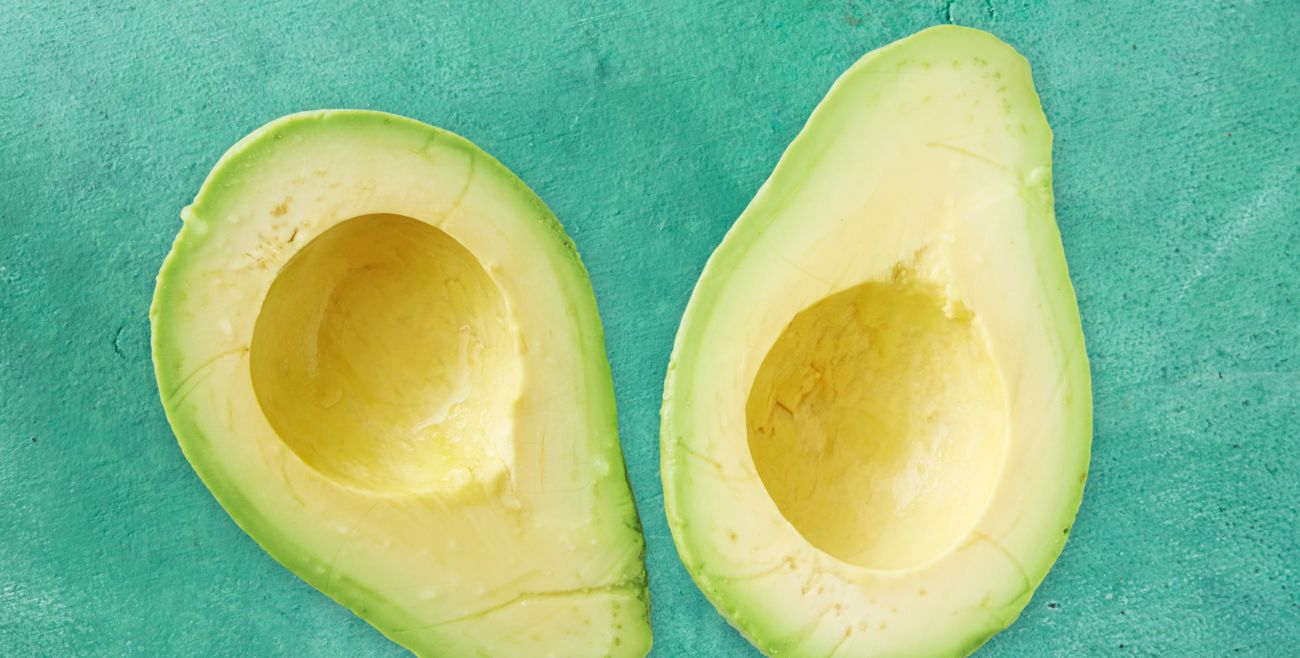 Halved avocado