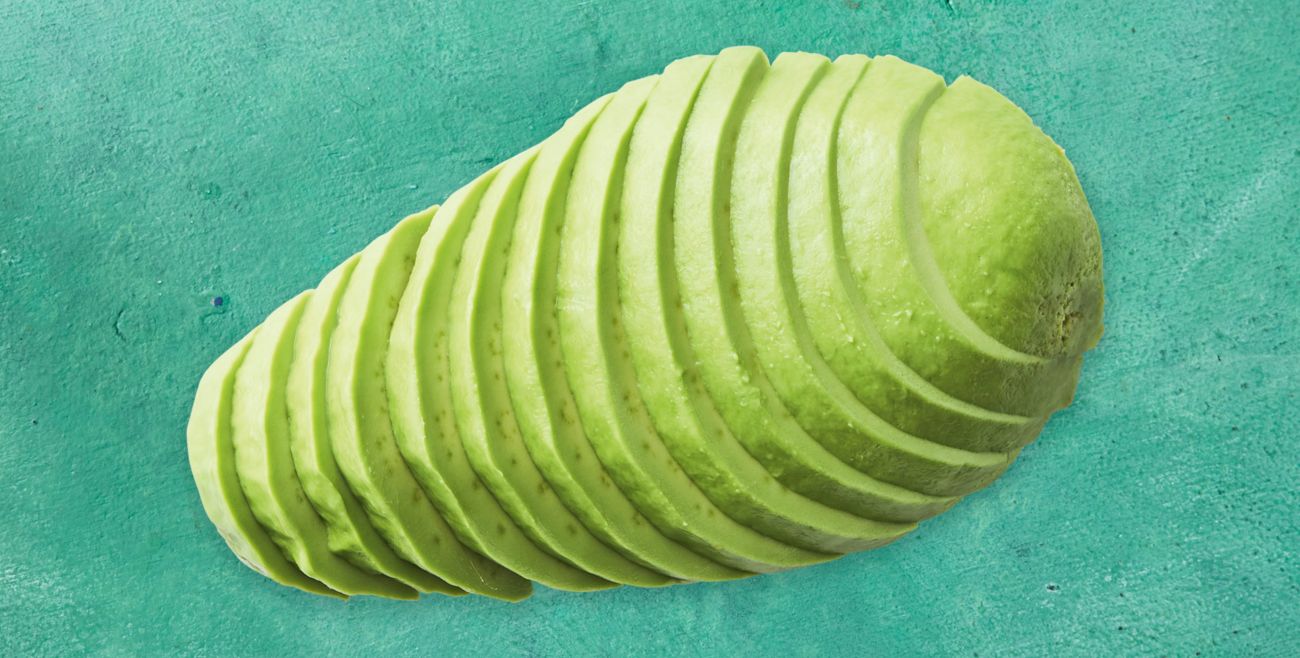 Sliced avocado