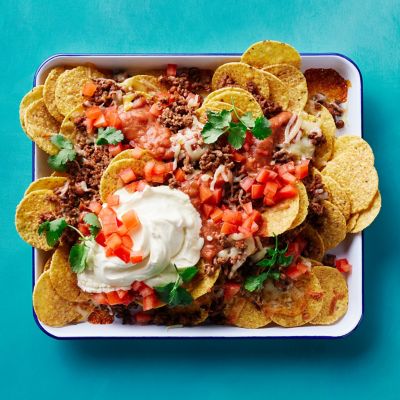 Beef & Bean Nachos