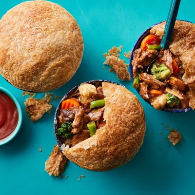 Easy Beef Brisket Pot Pies