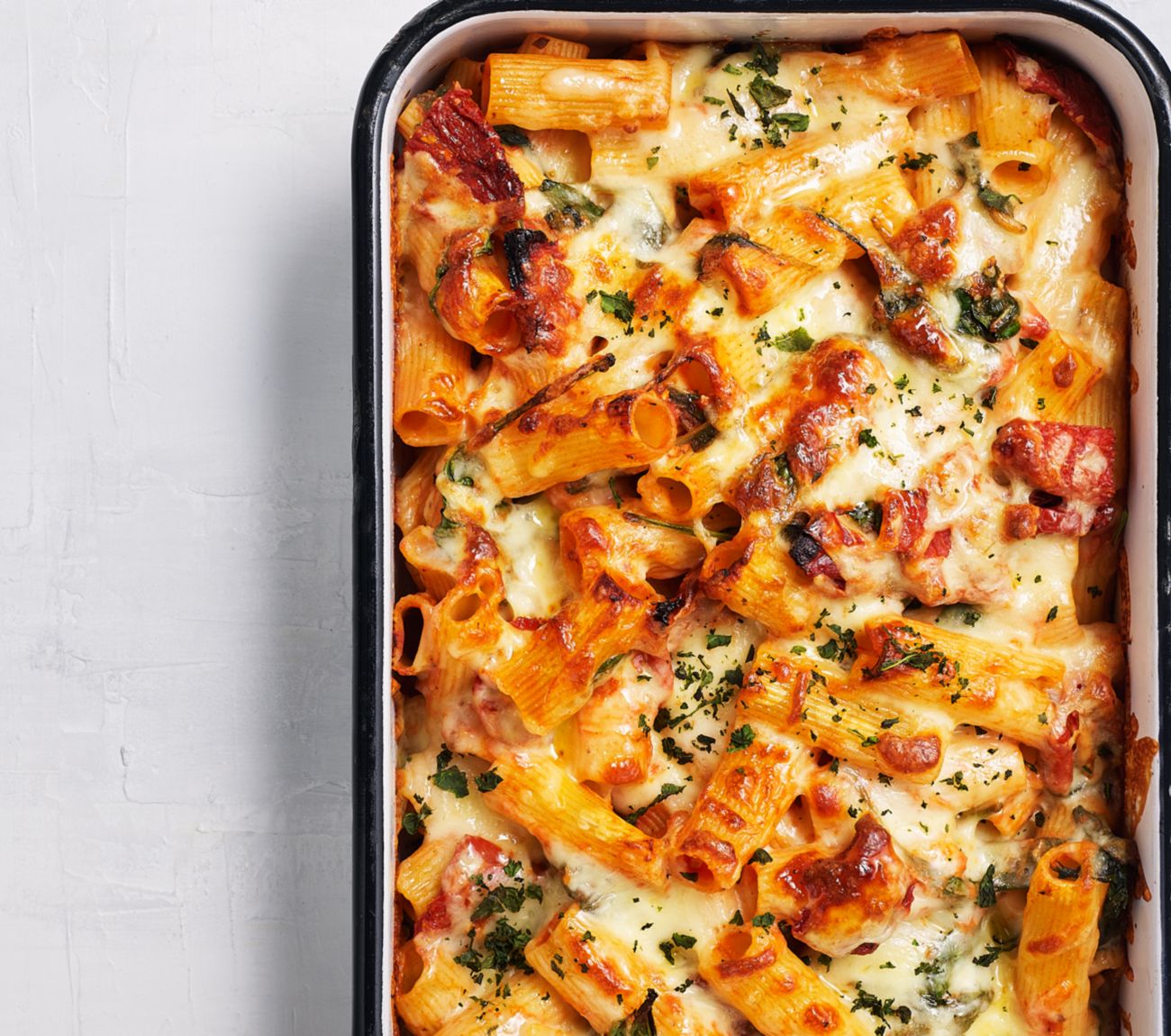 Cheesy Pasta Basil Bake Recipe Woolworths