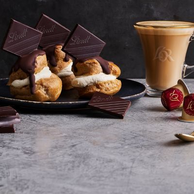 Chocolate & Coffee Profiteroles