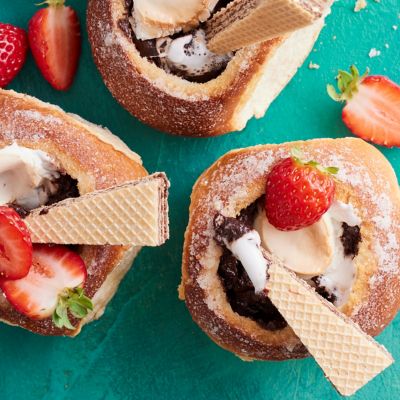 Chocolate-caramel Mini Dessert Cobs