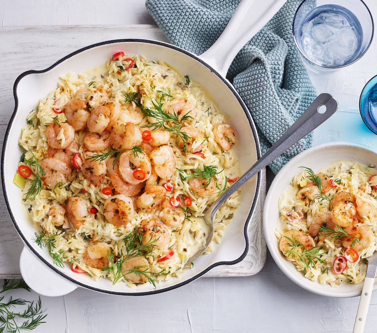 Creamy Garlic Prawns (Shrimp)