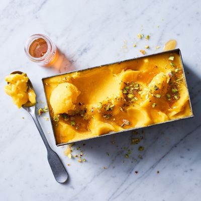 Easy Mango, Pistachio & Honey Ice-cream