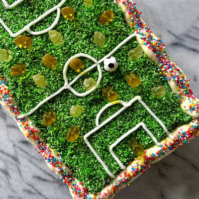 Matilda's Soccer-Pitch Cake