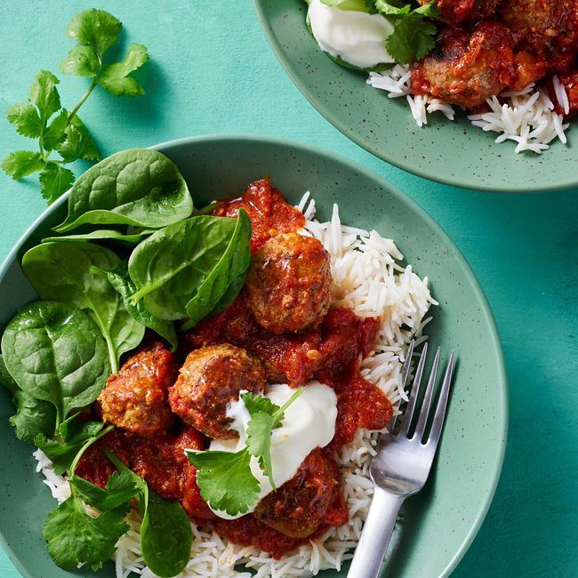 Healthier Lamb Korma Meatballs