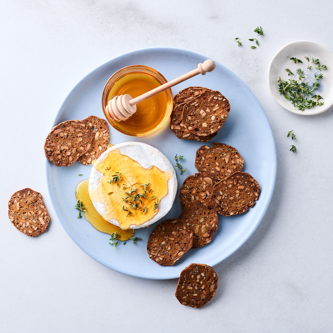 Baked brie with honey