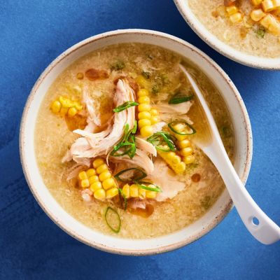 Speedy Chicken, Ginger & Sweet Corn Soup