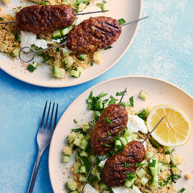 Beef Kofta with Lemon Yoghurt & Couscous