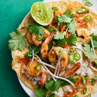 Healthier Vietnamese-style Prawn Omelette