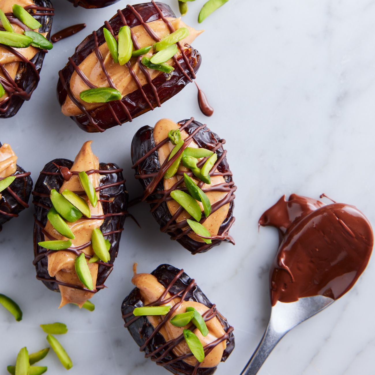 Nut-butter-stuffed dates