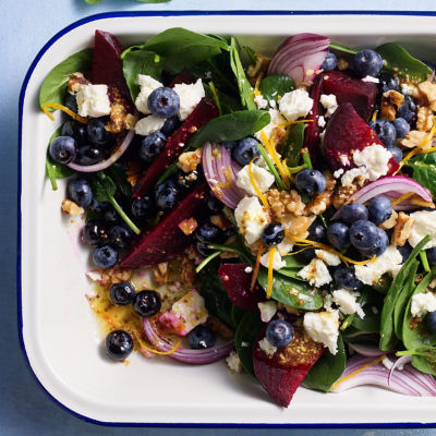 Roasted Beetroot & Blueberry Salad