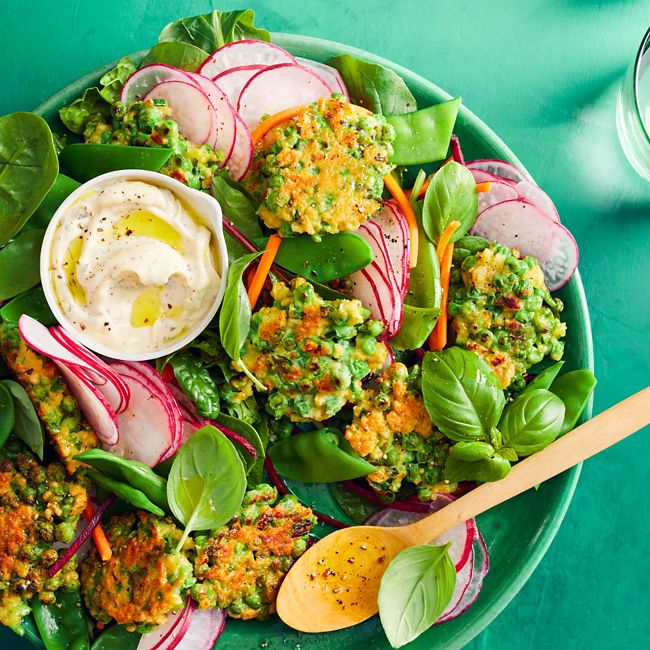 Spring Fritter Salad