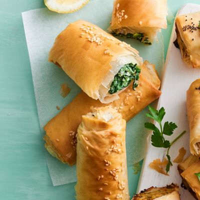 Air-fryer Spinach & Ricotta Rolls