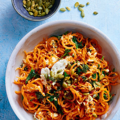Carrot Noodle Salad with Chilli & Pepitas