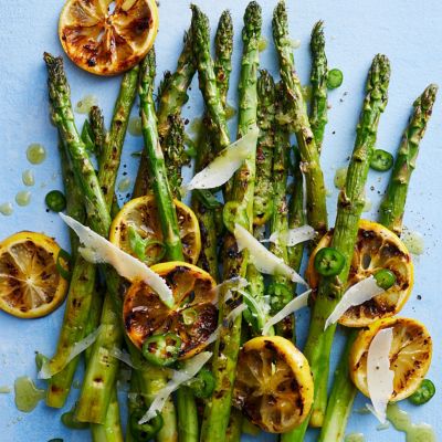 Charred Lemon Asparagus