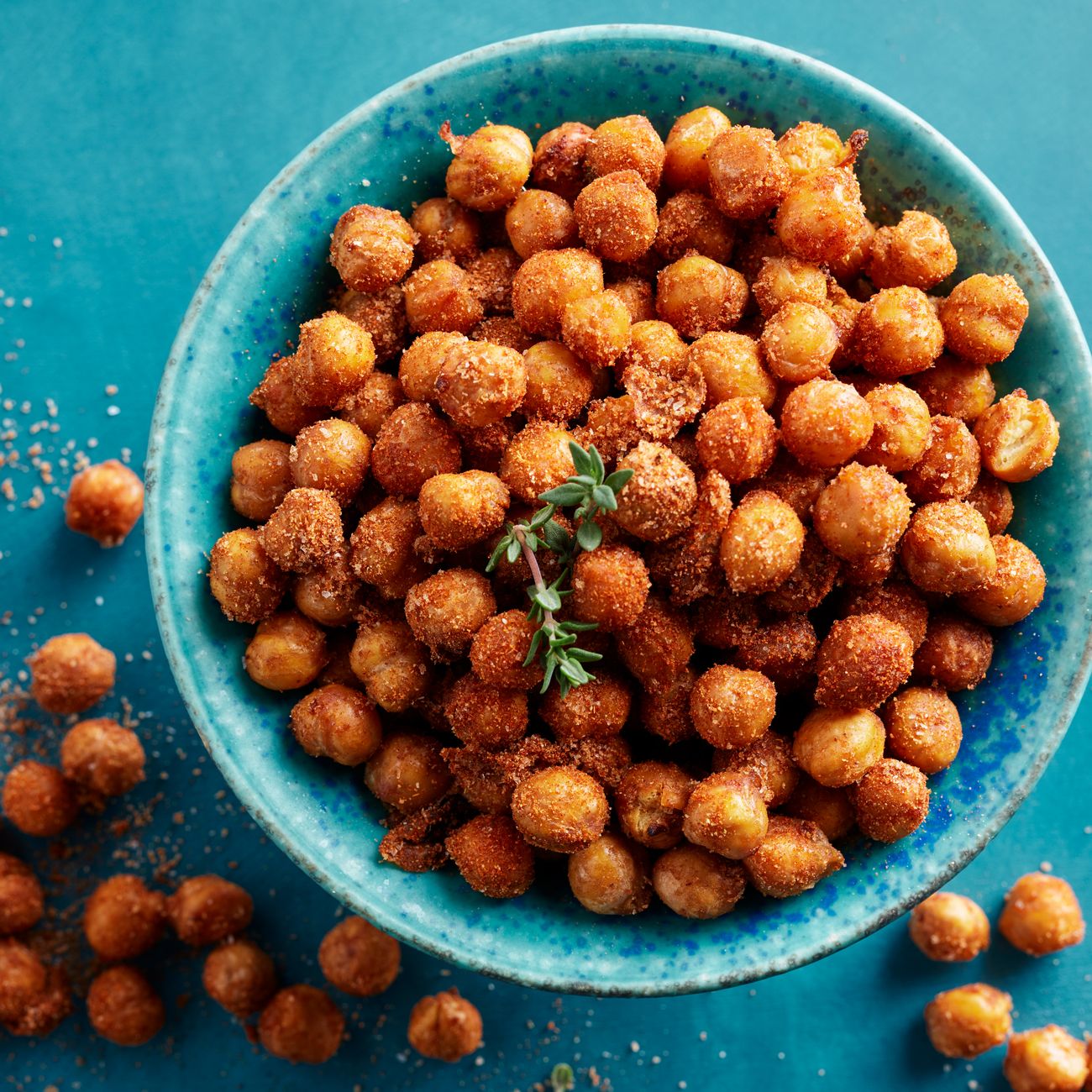 Healthier Crunchy Barbecue Air-fryer Chickpeas