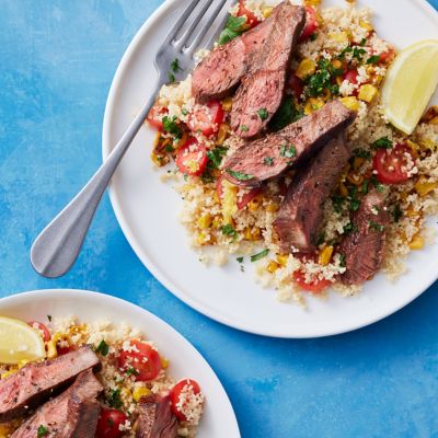 Cajun Beef with Charred Corn Salad