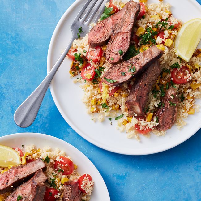 Cajun Beef with Charred Corn Salad