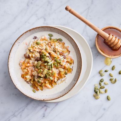 Grated Carrot & Bircher Overnight Oats