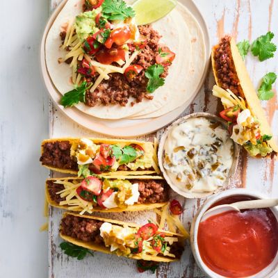 Beef & Jalapeno Sour-cream Tacos
