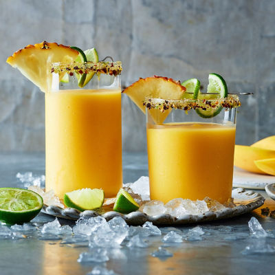 Sweet and Spicy Mango & Pineapple Cocktail