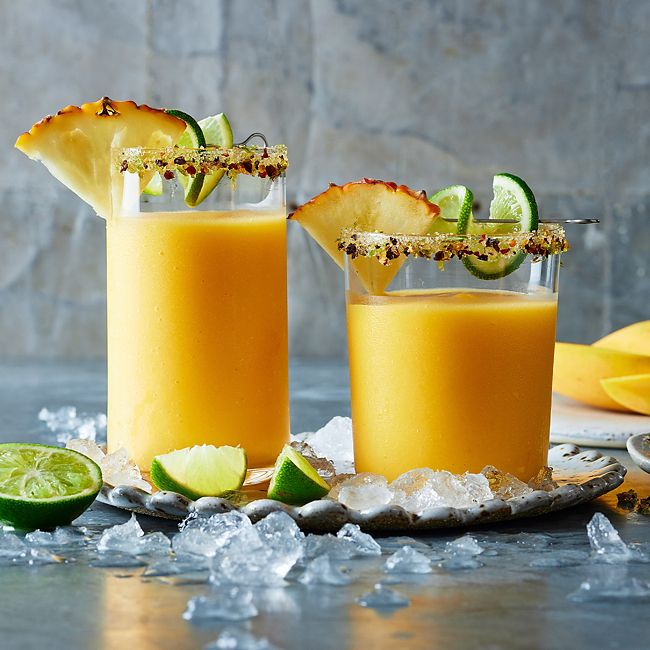 Sweet and Spicy Mango & Pineapple Cocktail