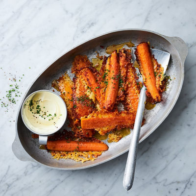Parmesan-crusted Carrots