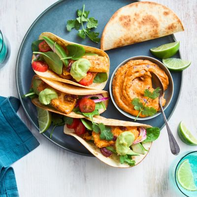 Mexican-style Bean & Haloumi Tacos