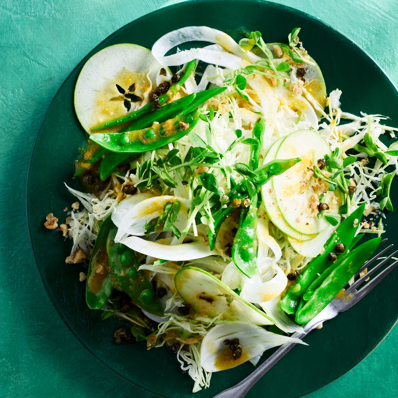 Apple Slaw with Walnut Praline