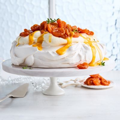 Apricot & Thyme Pavlova