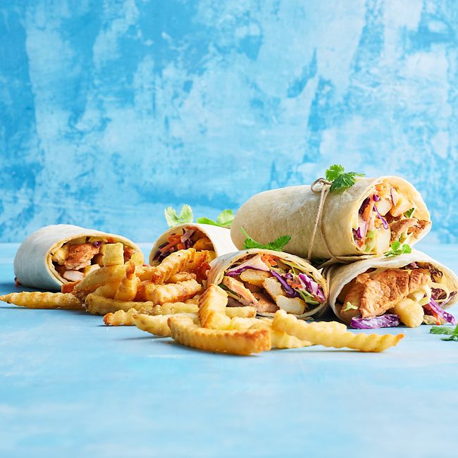 Cajun Pork, Chip & Slaw Wraps