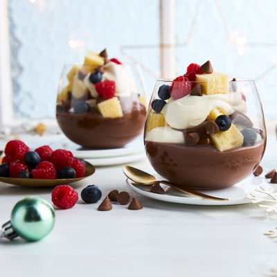 Chocolate Custard & Berry Trifle Cups