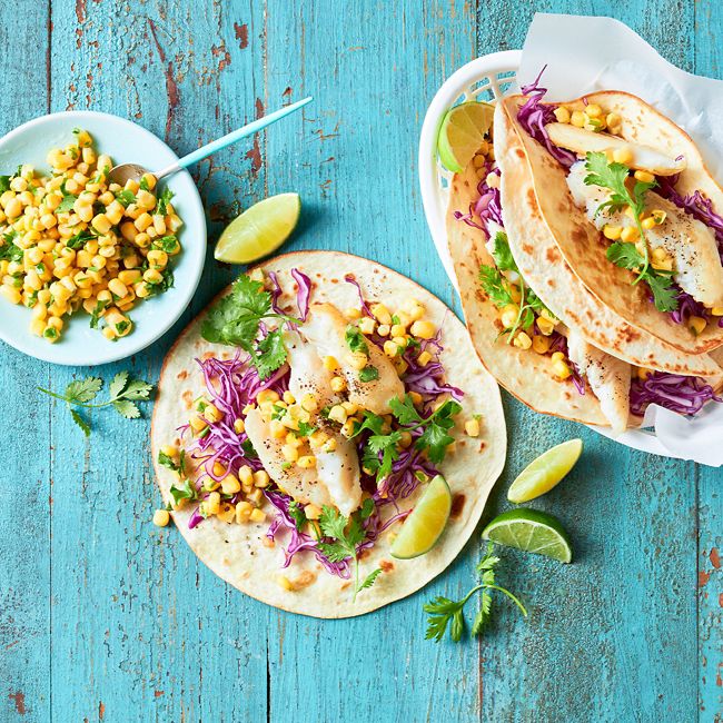 Fish Tacos with Corn Salsa
