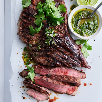 Grilled Beef with Jalapeno Dressing