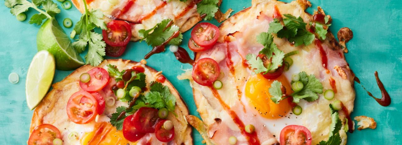 Ham sriracha egg toasties