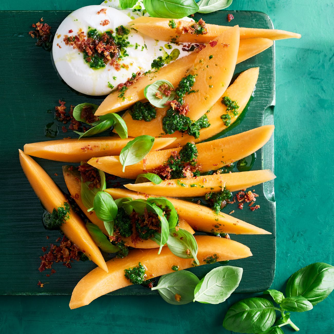 Rockmelon and Burrata Salad