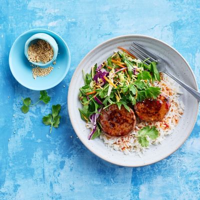 Sticky Sweet-chilli Rissole Salad