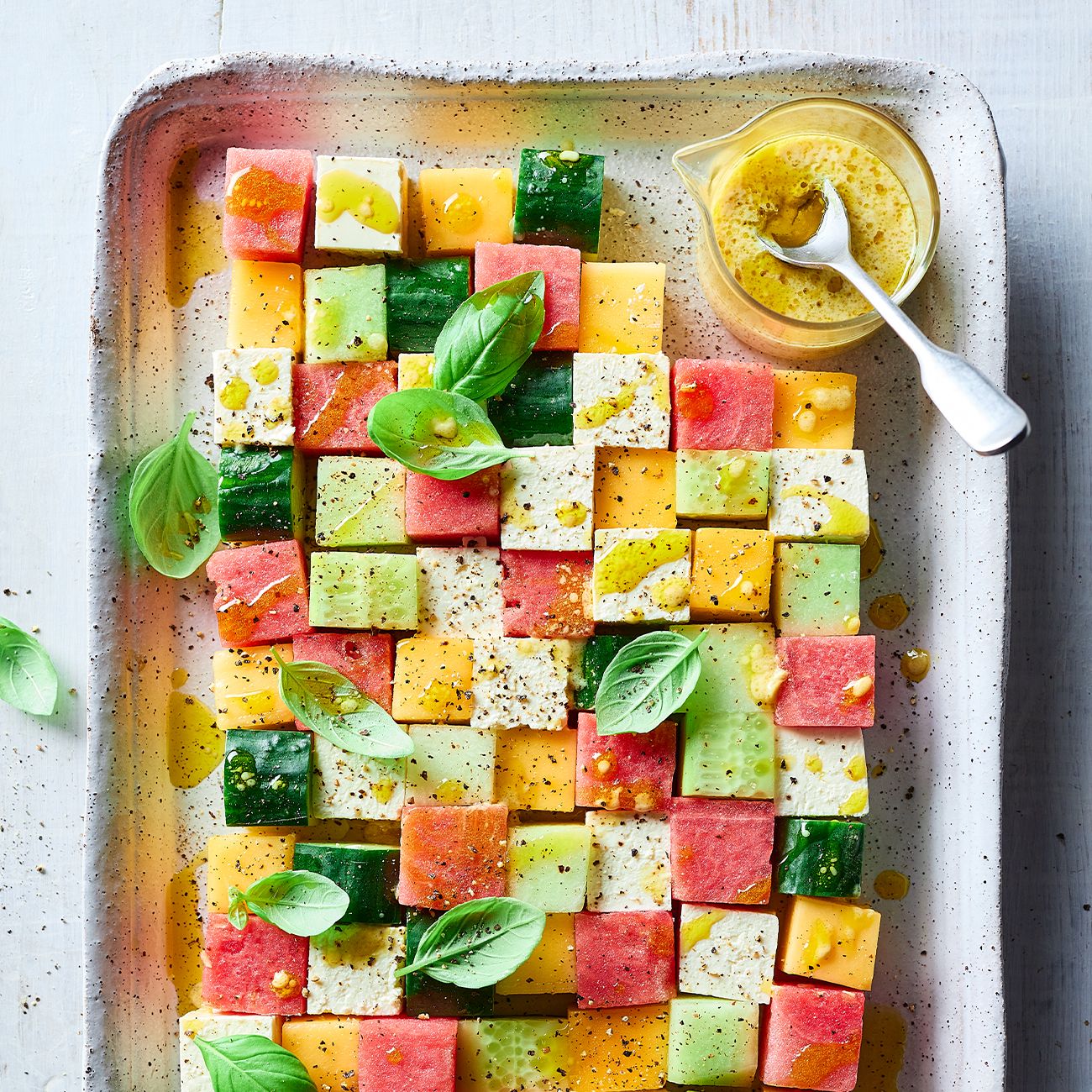 Summer mosaic salad