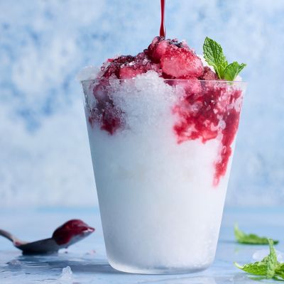 Blackberry Syrup Snow Cones
