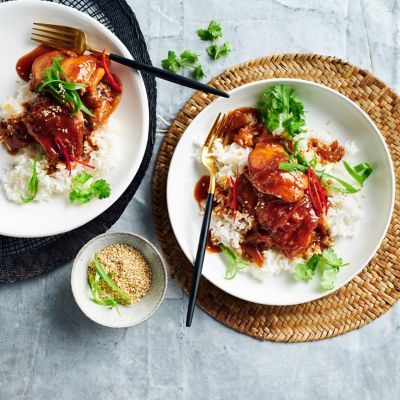 Braised Chicken with Rice