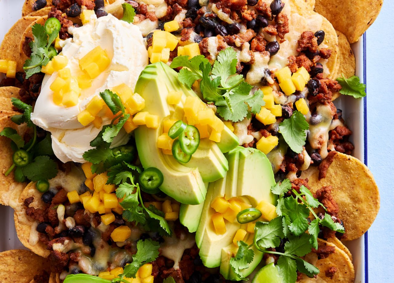 Turkey Nachos with Mango Salsa