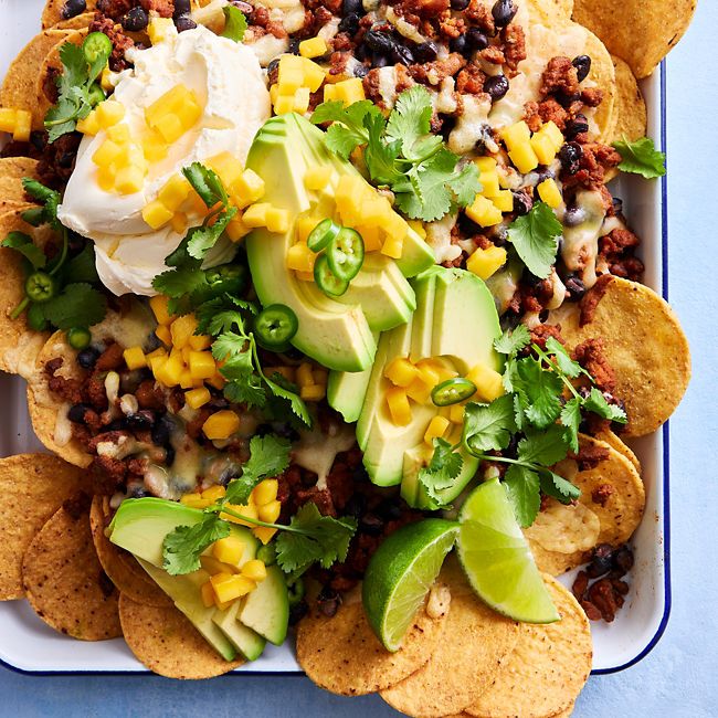 Turkey Nachos with Mango Salsa
