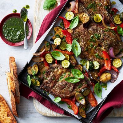 Tuscan-style Lamb-chop Traybake