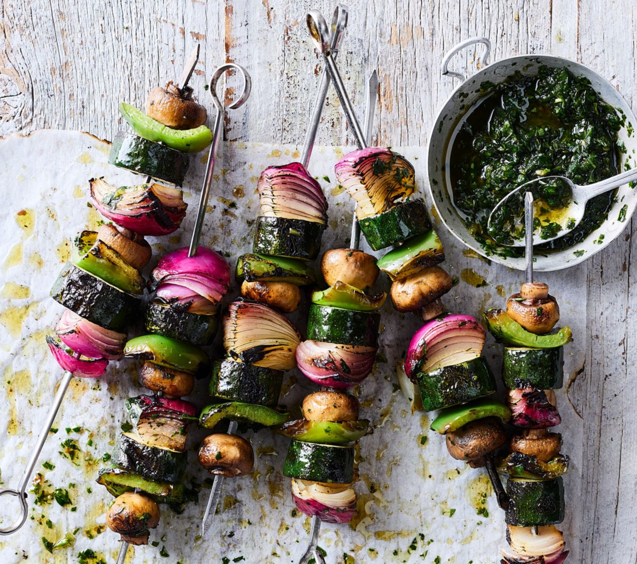 Skewered Balsamic Veggies