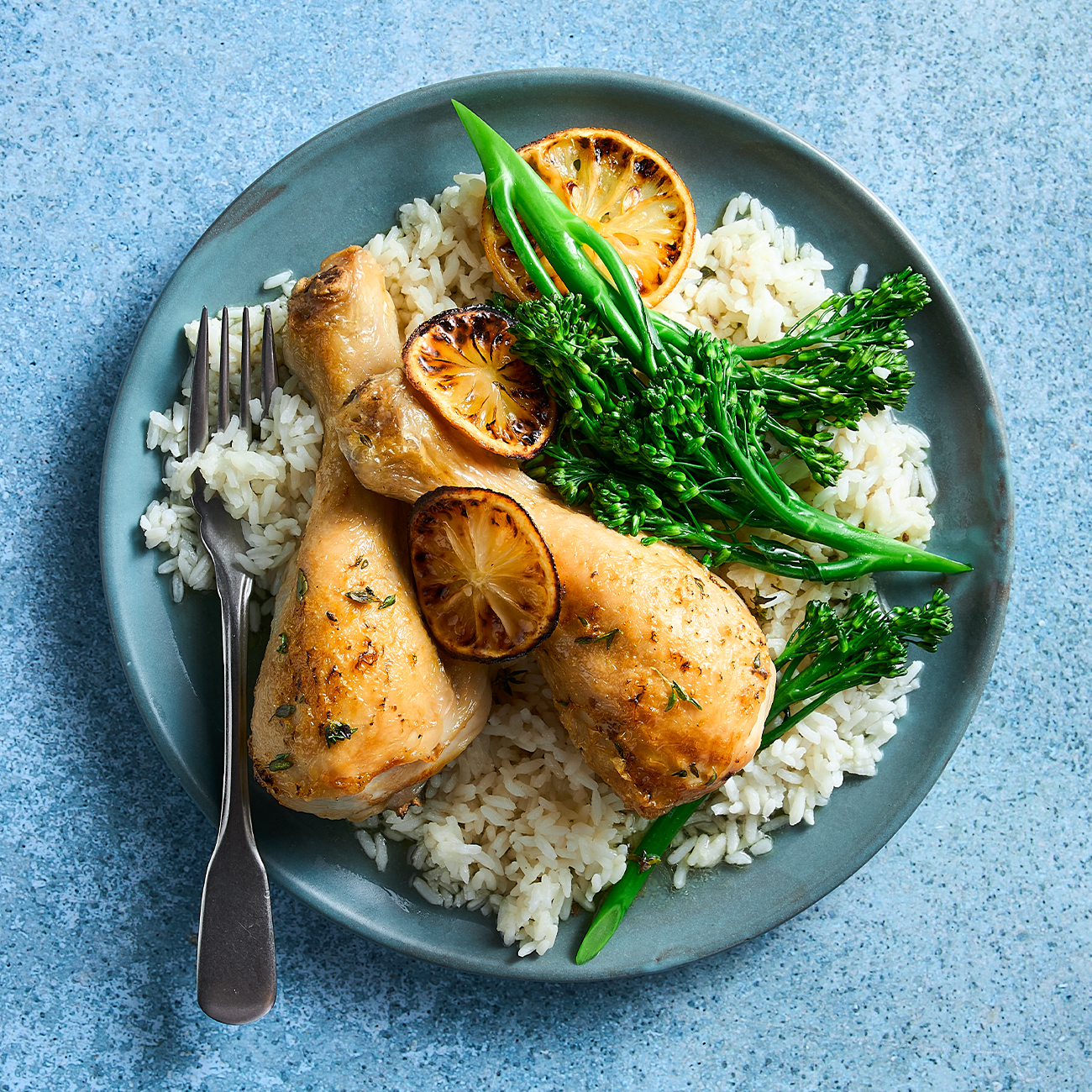 Braised Chicken with Lemon & Beans